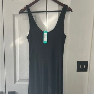 Marine Layer Black Midi Dress